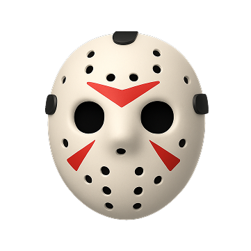 Scary hockey mask