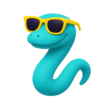 Snake in sunglasses