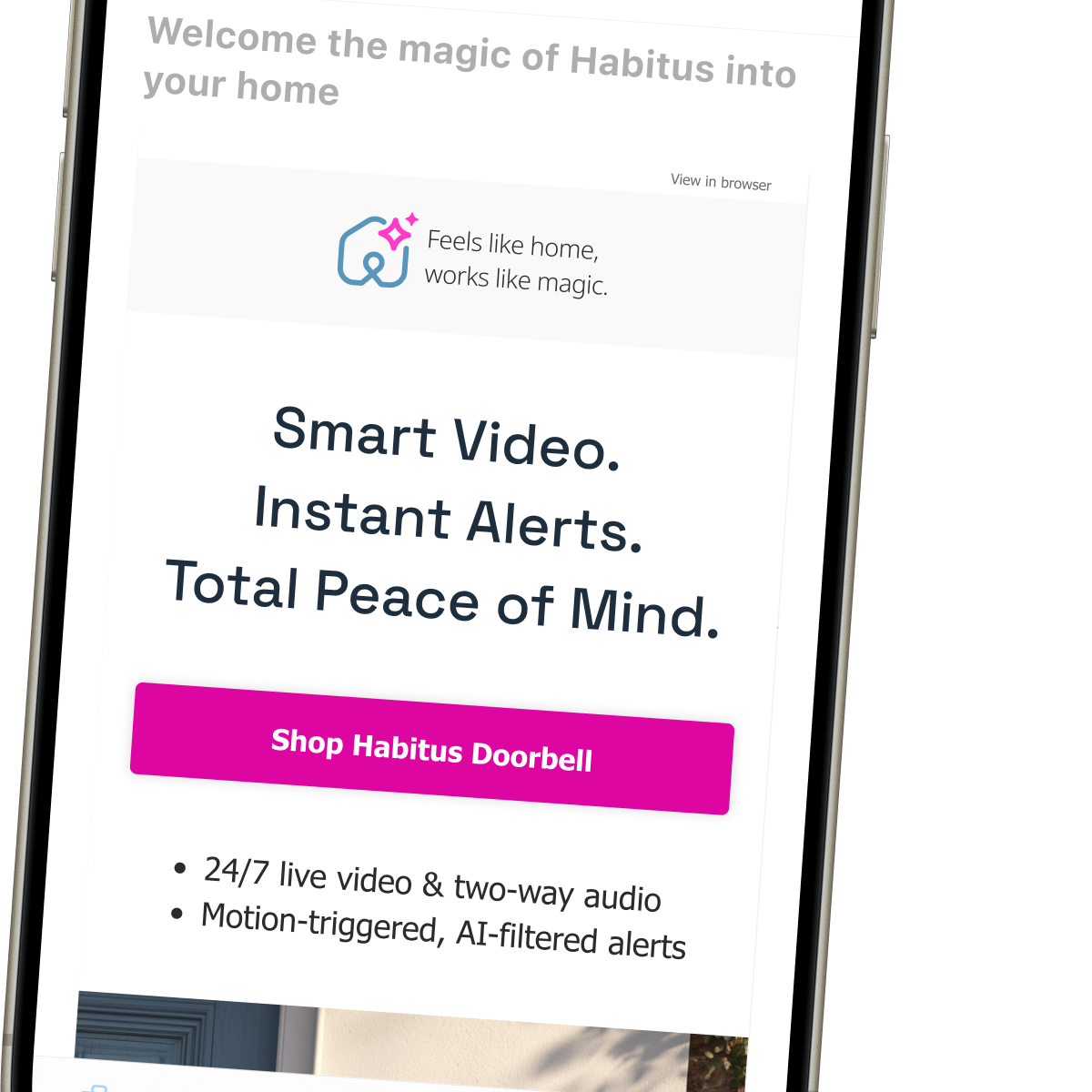 Email redesign with bigger, bolder benefits